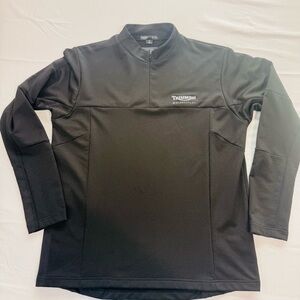 Triumph Motorcycles Port Authority Smooth Fleece Black 1/4-Zip Pullover, Size L